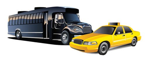 airport shuttle and taxi