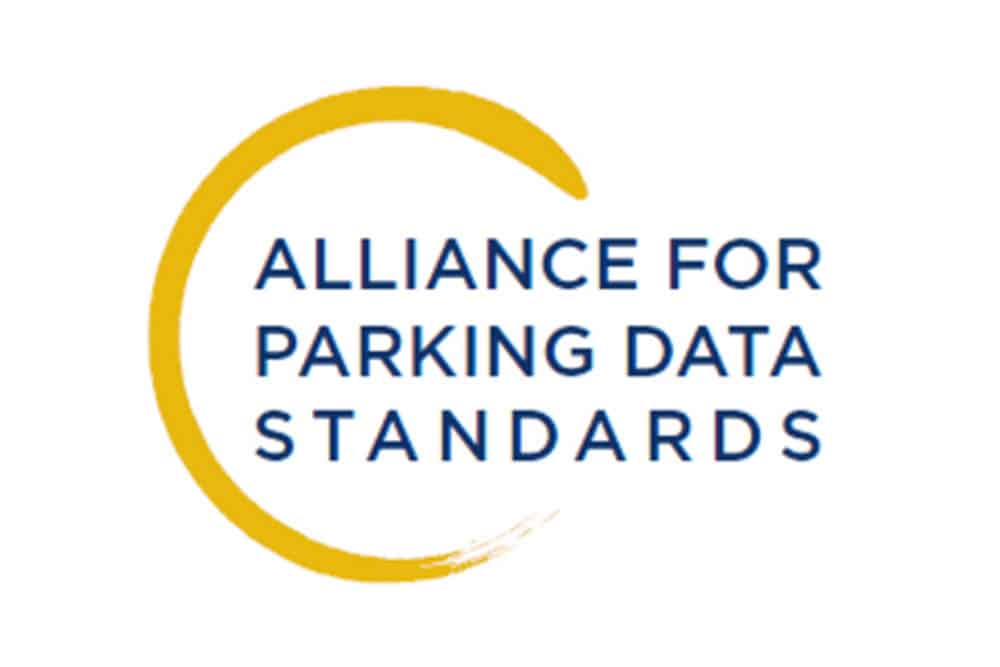 Alliance for parking data standards logo.