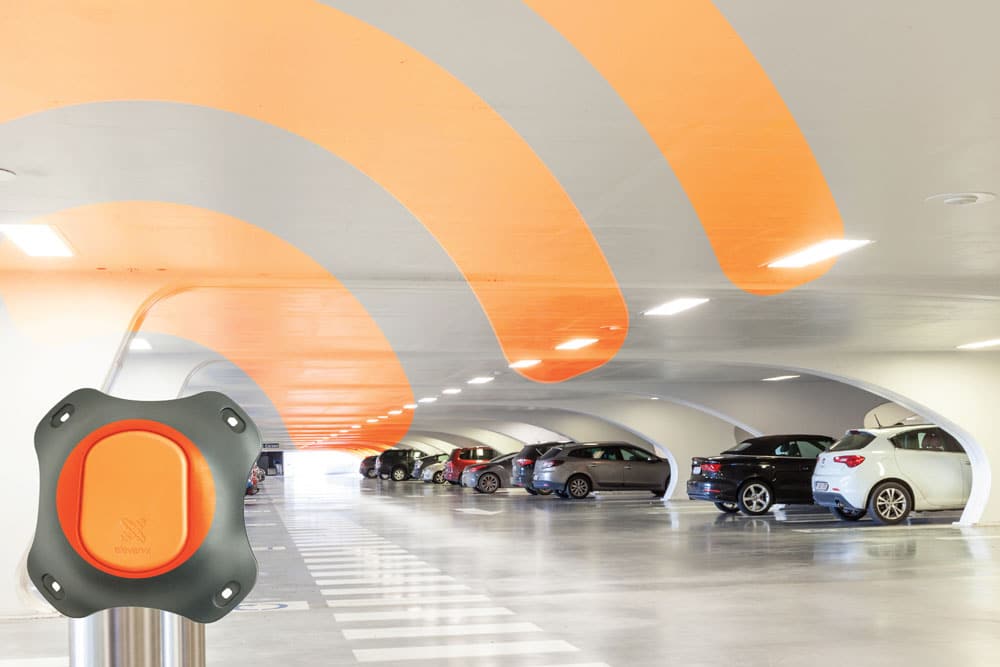 parking sensor in parking garage