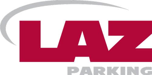 Laz parking logo, showcasing its commitment to Parking & Mobility.