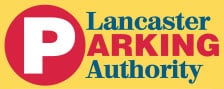 Lancaster parking authority logo on a yellow background for Parking & Mobility or Mobility.