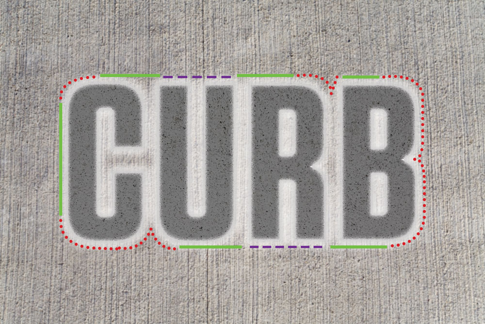 The word cub is shown on a concrete surface with a hint of mobility.