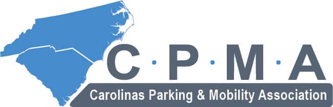 The CPMA logo represents the Regional Carolina Parking and Mobility Association.