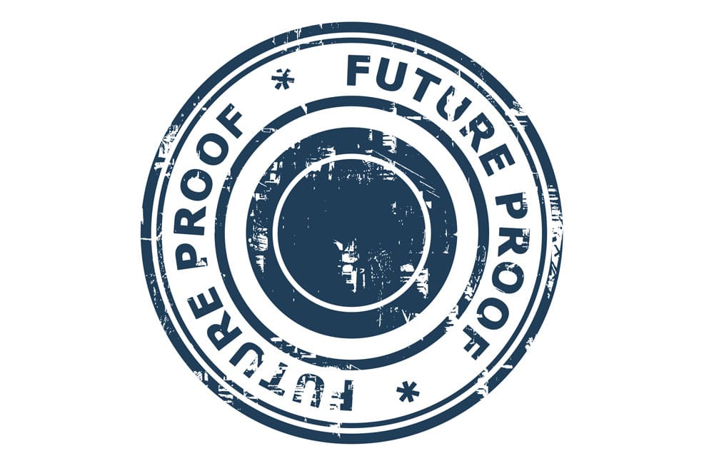 Stamp that says "Future Proof"