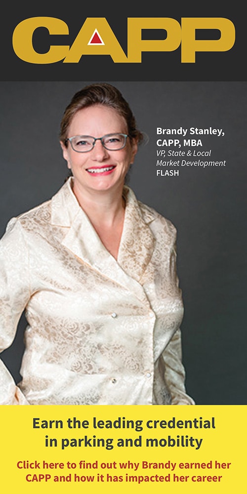The House Ad featuring Brandy Stanley on the cover of the CAPP magazine, stylishly wearing glasses.
