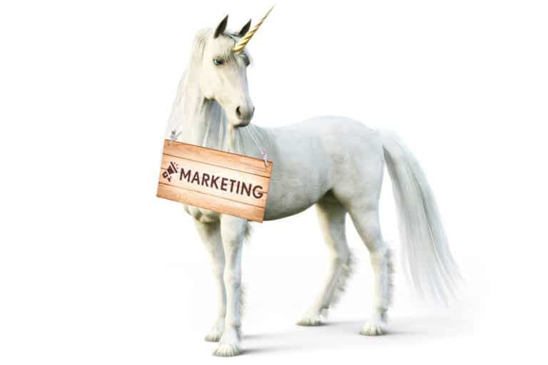 A unicorn holding a sign that says Event Parking and Mobility.