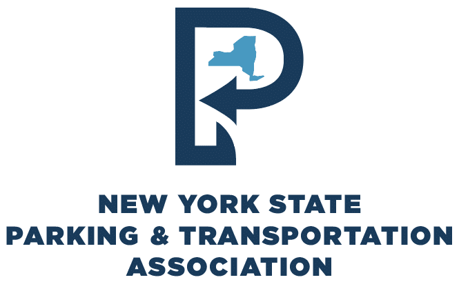The Innovation in Parking logo for New York State Parking and Transportation Association.