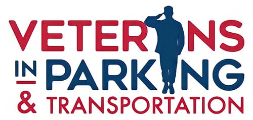 Veterans in parking & transportation logo.