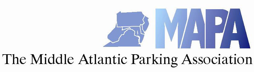 The MAPA logo represents the merger of the Middle Atlantic Parking Association and PAV.
