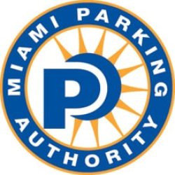 The miami parking authority logo.