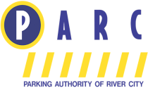 The parking authority of river city logo.