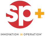 Sp plus innovation in operation logo.