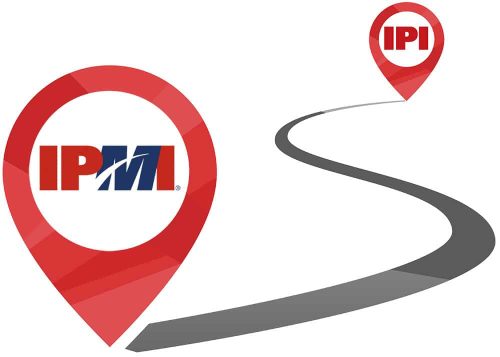 Illustration of 2 map icons with a road inbetween starting at "IPI" and ending at "IPMI"